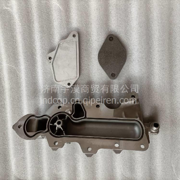 VG1062010016A重汽D10国四发动机机油散热器冷却器偏盖 VG1062010016A缩略图5