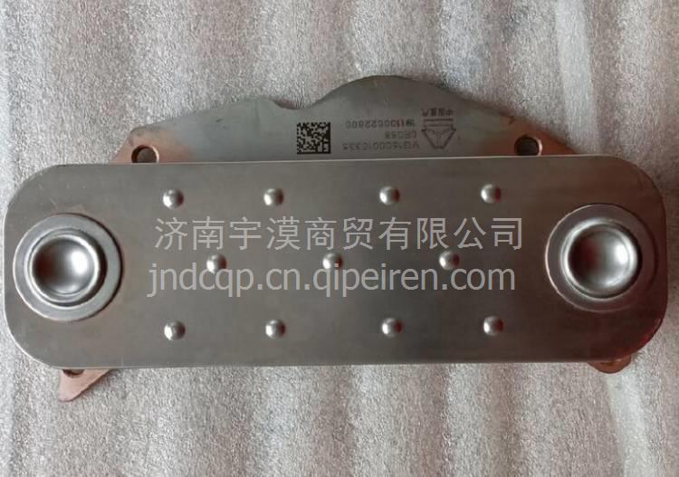 VG1062010016A重汽D10国四发动机机油散热器冷却器偏盖 VG1062010016A缩略图2