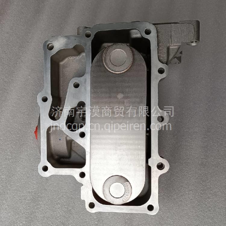 VG1062010016A重汽D10国四发动机机油散热器冷却器偏盖 VG1062010016A缩略图9